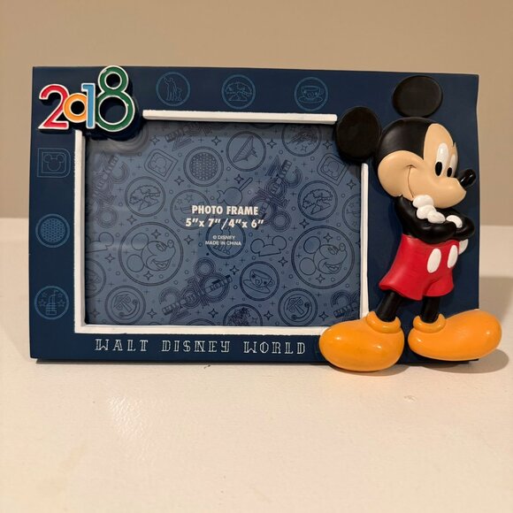 Mickey Mouse Walt Disney World Orlando Florida 2018 Photo Frames Set of 2 (Blue) - Picture 2 of 4